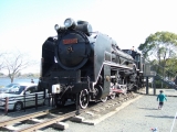 静態保存されている国鉄D51形蒸気機関車 515号機 千波公園