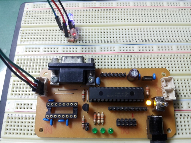 16F873A XC8開発例 - PWM方式LED調光回路